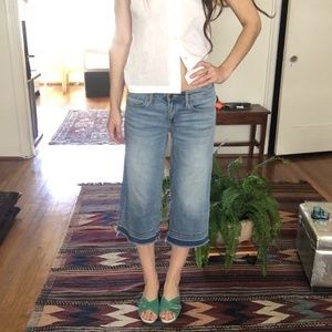 Jean Distressed Culottes